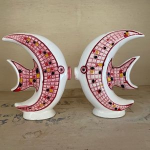 Vintage 1950’s ceramic angel fish Japan Salt pepper shakers